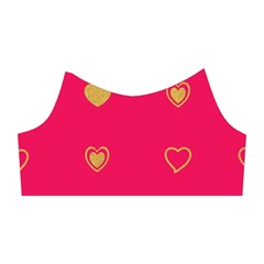 Illustrations Heart Pattern Design Shoulder Cutout Velvet One Piece from ZippyPress Left Sleeve