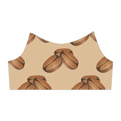 Coffee Beans Pattern Texture Shoulder Cutout Velvet One Piece from ZippyPress Right Sleeve