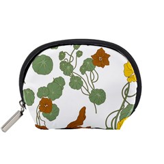 Nasturtium Flower Plant Leaves Accessory Pouch (Small) from ZippyPress Front