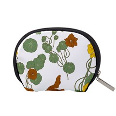 Nasturtium Flower Plant Leaves Accessory Pouch (Small) from ZippyPress Back