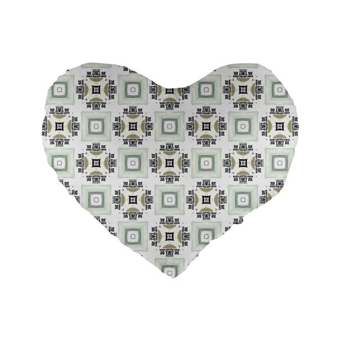 Background Pattern Retro Vintage Standard 16  Premium Flano Heart Shape Cushions from ZippyPress Front