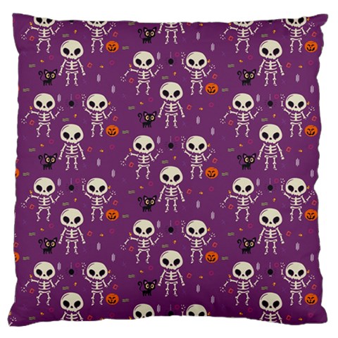 Skull Halloween Pattern Large Cushion Case (One Side) from ZippyPress Front