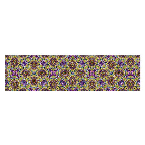 Art Illustrations Background Pattern Mandala Seamless Oblong Satin Scarf (16  x 60 ) from ZippyPress Front