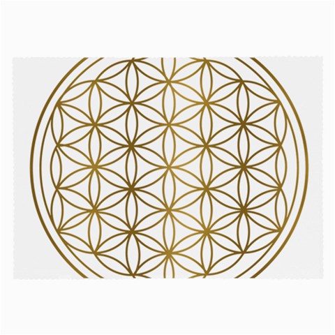 Gold Flower Of Life Sacred Geometry Large Glasses Cloth (2 Sides) from ZippyPress Front