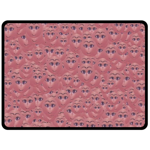 Sweet Emoji Canvas Print Pattern Fleece Blanket (Large) from ZippyPress 80 x60  Blanket Front