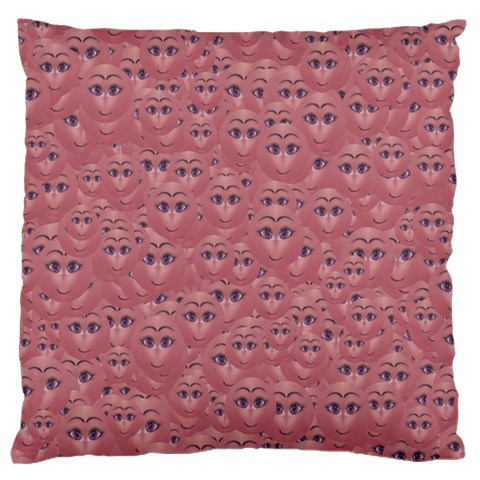 Sweet Emoji Canvas Print Pattern Large Premium Plush Fleece Cushion Case (One Side) from ZippyPress Front
