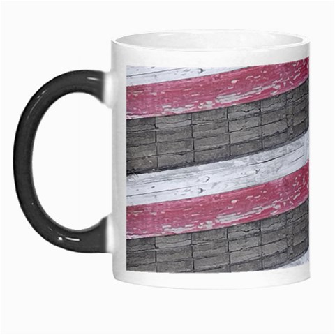 Vintage Vibrant Stripes Pattern Print Design Morph Mug from ZippyPress Left