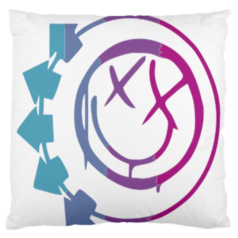 Blink 182 logo Large Premium Plush Fleece Cushion Case (One Side) from ZippyPress Front