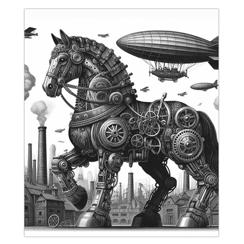Steampunk Horse  Duvet Cover (California King Size) from ZippyPress Duvet Quilt