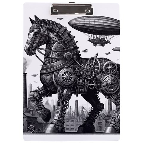 Steampunk Horse  A4 Acrylic Clipboard from ZippyPress Front