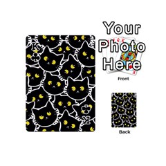 King Cat Pattern Pet Drawing Eyes Playing Cards 54 Designs (Mini) from ZippyPress Front - ClubK