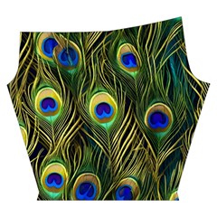 Peacock Pattern Yoga Cropped Leggings from ZippyPress Left