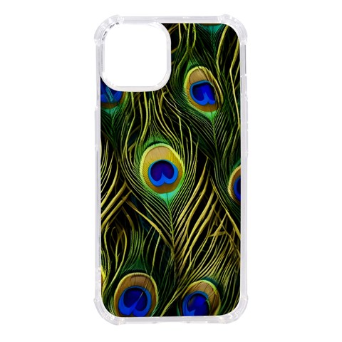 Peacock Pattern iPhone 14 TPU UV Print Case from ZippyPress Front