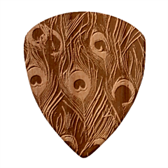 Peacock Pattern Wood Guitar Pick (Set of 10) from ZippyPress Front