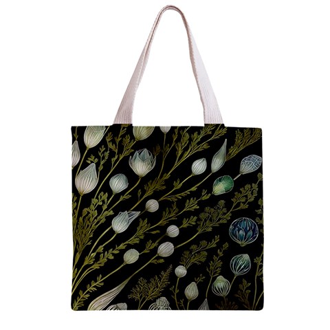 Sea Weed Salt Water Zipper Grocery Tote Bag from ZippyPress Front