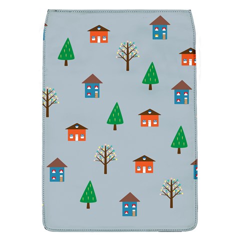 House Trees Pattern Background Removable Flap Cover (L) from ZippyPress Front
