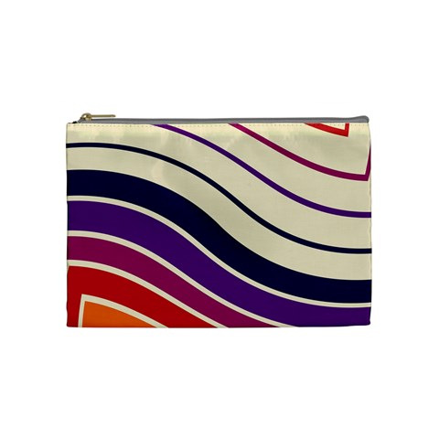 Angles Design Pattern Retro Cosmetic Bag (Medium) from ZippyPress Front