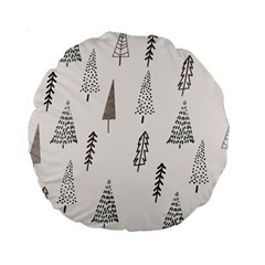 Christmas Tree Trees Nature Standard 15  Premium Round Cushions from ZippyPress Front