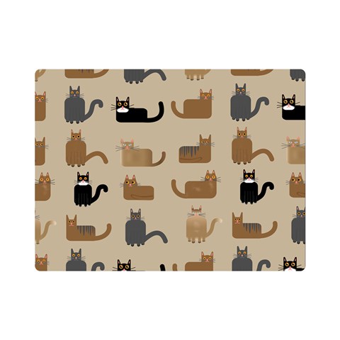 Cat Pattern Texture Animal Premium Plush Fleece Blanket (Mini) from ZippyPress 35 x27  Blanket Front