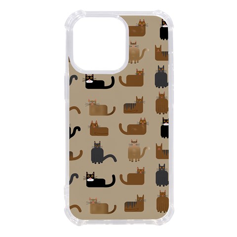 Cat Pattern Texture Animal iPhone 13 Pro TPU UV Print Case from ZippyPress Front