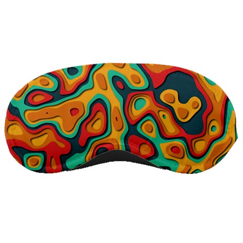 Paper Cut Abstract Pattern Sleep Mask from ZippyPress Front