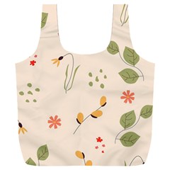Spring Art Floral Pattern Design Full Print Recycle Bag (XXXL) from ZippyPress Front