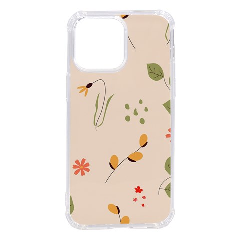 Spring Art Floral Pattern Design iPhone 14 Pro Max TPU UV Print Case from ZippyPress Front
