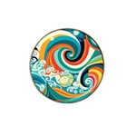 Waves Ocean Sea Abstract Whimsical Hat Clip Ball Marker (10 pack)