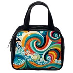 Waves Ocean Sea Abstract Whimsical Classic Handbag (One Side)