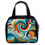 Waves Ocean Sea Abstract Whimsical Classic Handbag (Two Sides)