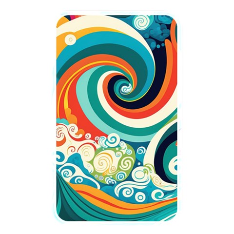 Waves Ocean Sea Abstract Whimsical Memory Card Reader (Rectangular) from ZippyPress Front