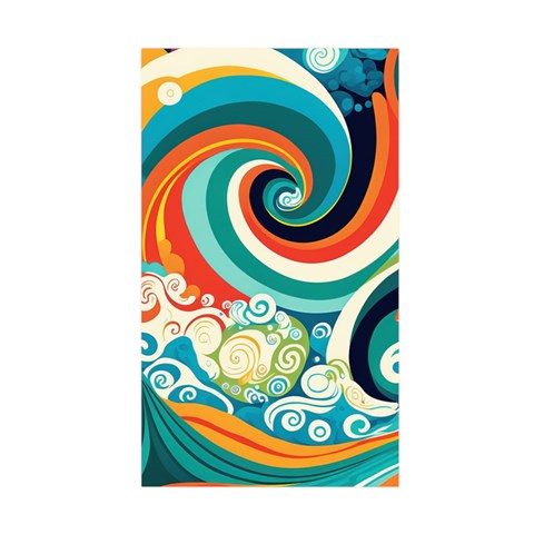 Waves Ocean Sea Abstract Whimsical Duvet Cover Double Side (Single Size) from ZippyPress Front