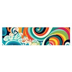 Waves Ocean Sea Abstract Whimsical Oblong Satin Scarf (16  x 60 )