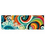 Waves Ocean Sea Abstract Whimsical Banner and Sign 6  x 2 