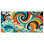 Waves Ocean Sea Abstract Whimsical Banner and Sign 8  x 4 