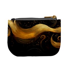Abstract Gold Wave Background Mini Coin Purse from ZippyPress Back