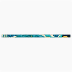 Waves Wave Ocean Sea Abstract Whimsical Roll Up Canvas Pencil Holder (L) from ZippyPress Strap