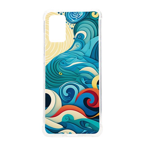 Waves Wave Ocean Sea Abstract Whimsical Samsung Galaxy S20 Plus 6.7 Inch TPU UV Case from ZippyPress Front