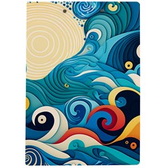 Waves Wave Ocean Sea Abstract Whimsical A4 Acrylic Clipboard from ZippyPress Back