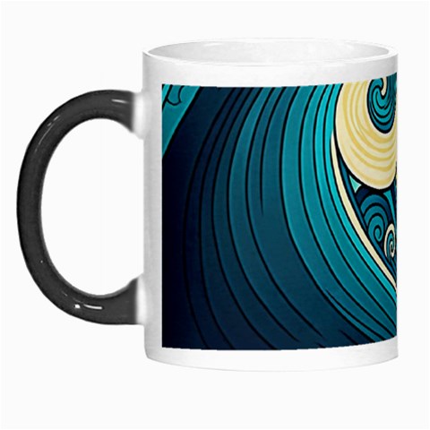 Waves Ocean Sea Abstract Whimsical Art Morph Mug from ZippyPress Left