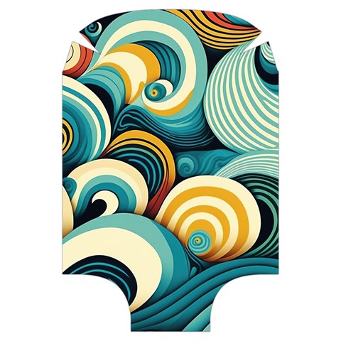 Wave Waves Ocean Sea Abstract Whimsical Luggage Cover (Large) from ZippyPress Front