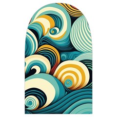 Wave Waves Ocean Sea Abstract Whimsical Microwave Oven Glove from ZippyPress Back