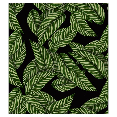 Background Pattern Leaves Texture Drawstring Pouch (Large) from ZippyPress Front