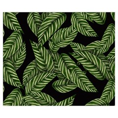 Background Pattern Leaves Texture Zipper Medium Tote Bag from ZippyPress Front