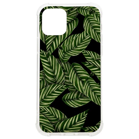 Background Pattern Leaves Texture iPhone 12/12 Pro TPU UV Print Case from ZippyPress Front