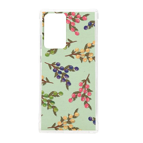 Berries Flowers Pattern Print Samsung Galaxy Note 20 Ultra TPU UV Case from ZippyPress Front