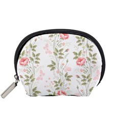 Flowers Roses Pattern Nature Bloom Accessory Pouch (Small) from ZippyPress Front