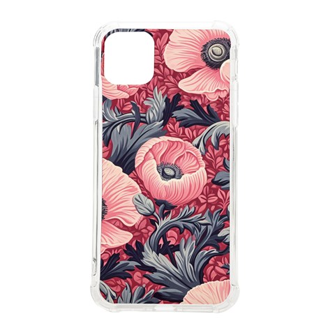 Vintage Floral Poppies iPhone 11 Pro Max 6.5 Inch TPU UV Print Case from ZippyPress Front