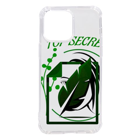 Top Secret iPhone 14 Pro Max TPU UV Print Case from ZippyPress Front