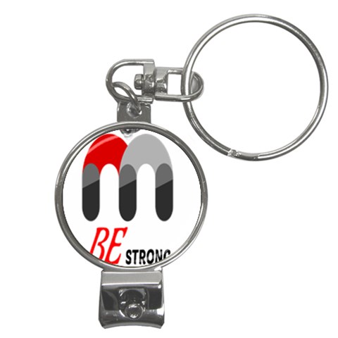 Be Strong  Nail Clippers Key Chain from ZippyPress Front